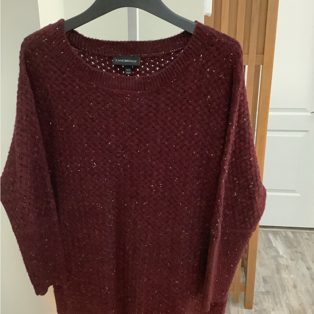 CLEARANCE Lane Bryant Women's Burgundy Sweater